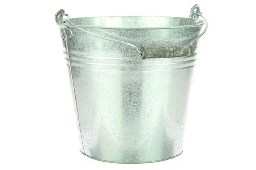 Emmer Zink D.28/H.25cm Naturel 12/ds 1 Emmer Zink D.28/H.25cm Naturel 12/ds