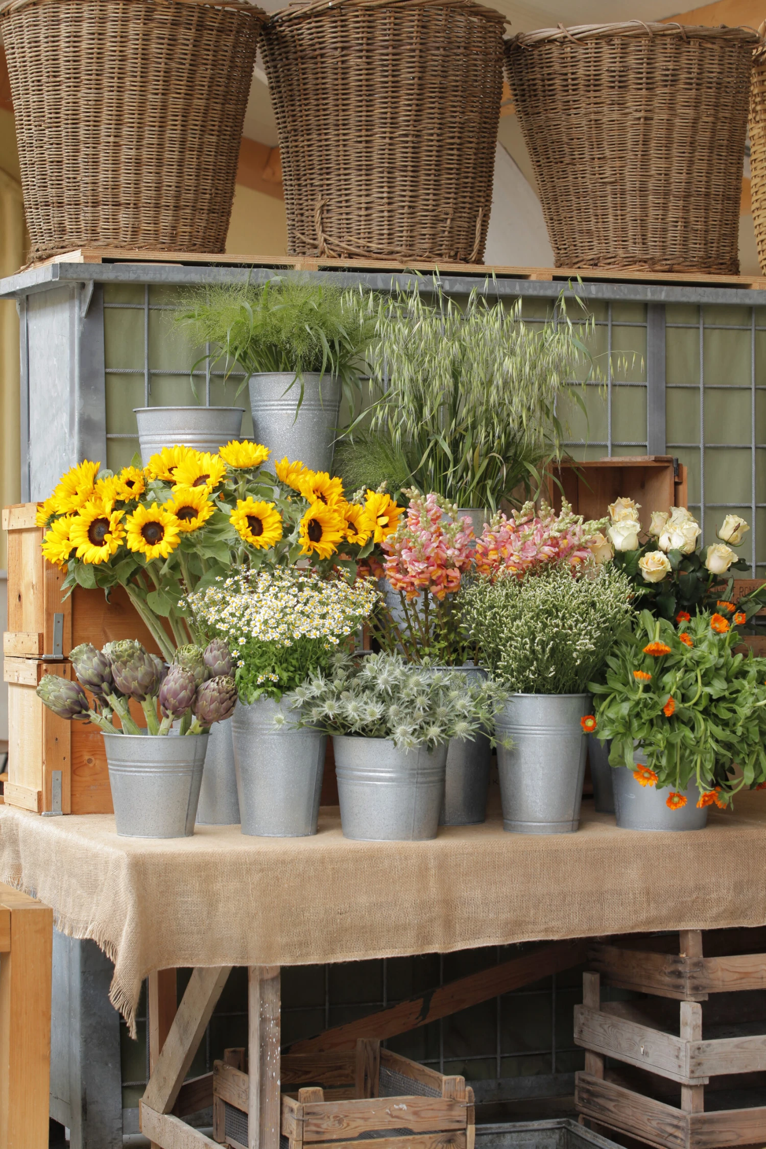 Vaas Zink 13ltr 2 Vaas Zink 13ltr - Afbeelding 2