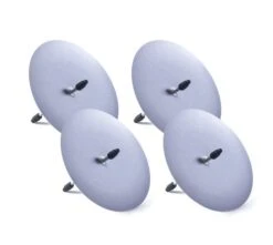 Kaarshouder Steker 70mm Zilver Mat 4st/zak