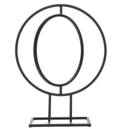 Frame Rond Metaal H.49,5cm Draaibaar Zwart 12/ds