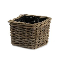 Mand Kubu Vierkant D.21/H.17cm Naturel