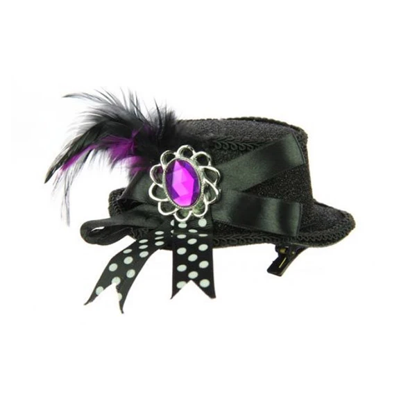 Hoedje 13cm Zwart 1 Hoedje 13cm Zwart