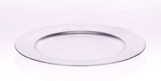 Bord Rond 20x20x2cm Zilver 1 Bord Rond 20x20x2cm Zilver