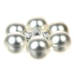 Kerstbal 40mm Zilver Mat 36st