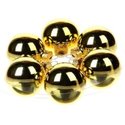 Kerstbal 78 Mm Goud Glanzend 15st