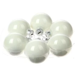 Kerstbal 57mm Opaalwit Glanzend 30st