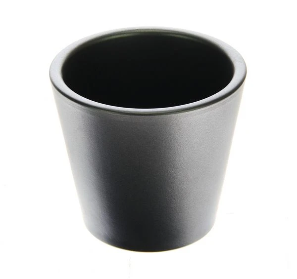 Pot Deco 15cm Donkergrijs 1 Pot Deco 15cm Donkergrijs