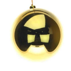 Kunstkerstbal 15cm Goud