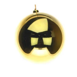 Kunstkerstbal 25cm Goud