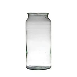 Vaas Jolo H.39/D.19cm Mouthblown Recycled Glas 4/ds