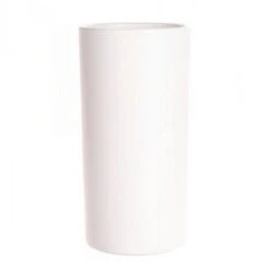 Pot Cilinder Orchidee D.13/H.25cm Wit Mat