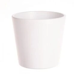 Pot Orchidee D.13,5/H.12,5cm Wit Mat 6/tray