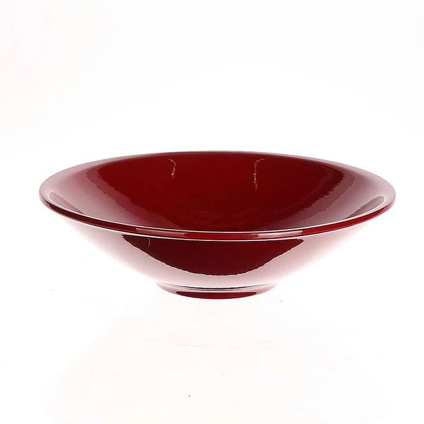 Schaal Vlak 25cm Wijnrood 1 Schaal Vlak 25cm Wijnrood