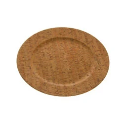 Bord Kurk Gestreept D.33cm Naturel