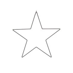 Ster Metaal D.60cm Zwart 36/ds