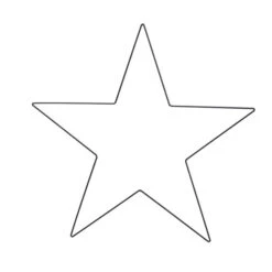 Ster Metaal D.50cm Zwart 48/ds