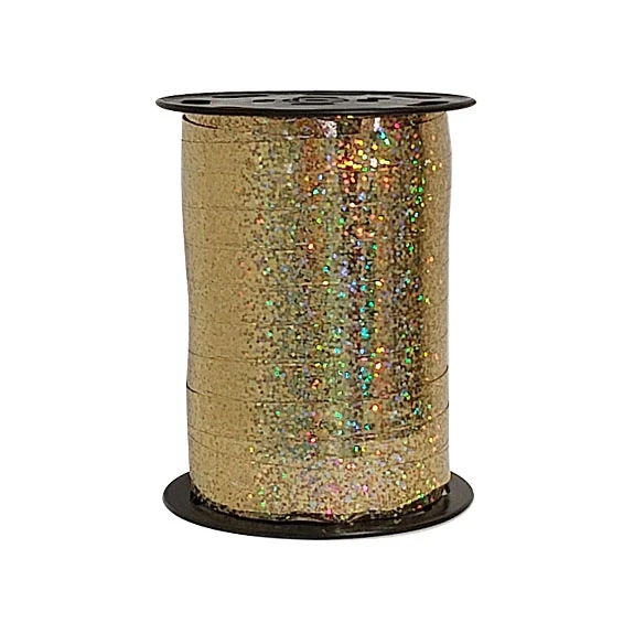 Krullint Prismatic 10mmx200mtr 06 Goud 1 Krullint Prismatic 10mmx200mtr 06 Goud
