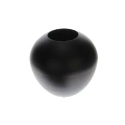 Vaas Metal D.23/H.23cm Zwart Mat