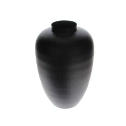 Vaas Metal D.20/H.32cm Zwart Mat