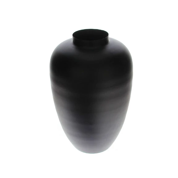 Vaas Metal D.20/H.32cm Zwart Mat 1 Vaas Metal D.20/H.32cm Zwart Mat