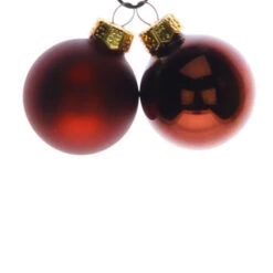 Kerstbal 40 Mm D Bruin Combi 36st