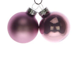 Kerstbal 60mm Lila Sage Combi 30/set