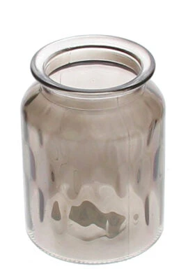 Glas D.11xH.14,5cm Luster Grijs