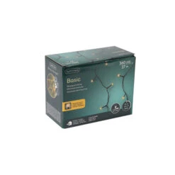 Strengverl. LED Basic Buiten Zwart/klassiek Warm 27m-360L