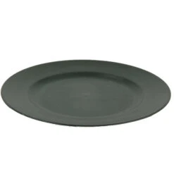 Bord Kunststof D.33/H.2cm Rond Naturel Lood-look 24/ds