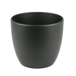 Pot Boule 28 Cm Antraciet Zwart-mat