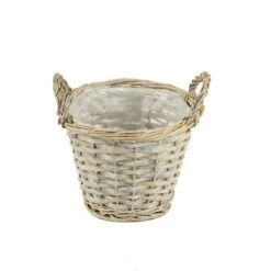 Bollenmand Wilg D.27/H.20cm Old Grey Met Oren 36/ds