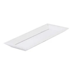 Houten Bord 39x15/H.2,5cm Rechthoek Wit