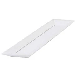 Houten Bord 58x17/H.2cm Rechthoek Wit